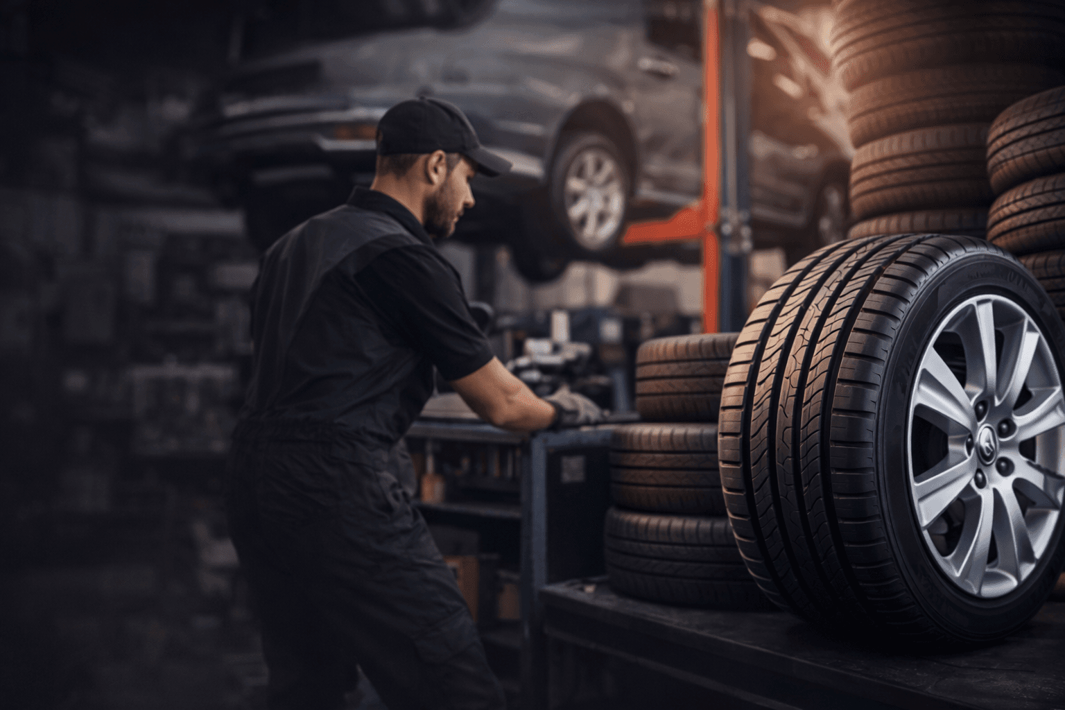 Tyre Workshop Background